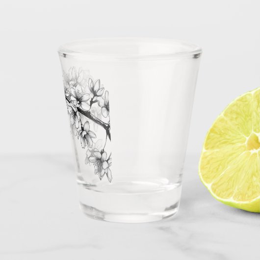 Japanese Cherry Blossom Sakura Mok 4 Shot Glas (Rechts)