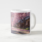 Japanese Cherry Blossom Sakura Mug - Day & Night S Grote Koffiekop (Voorkant rechts)