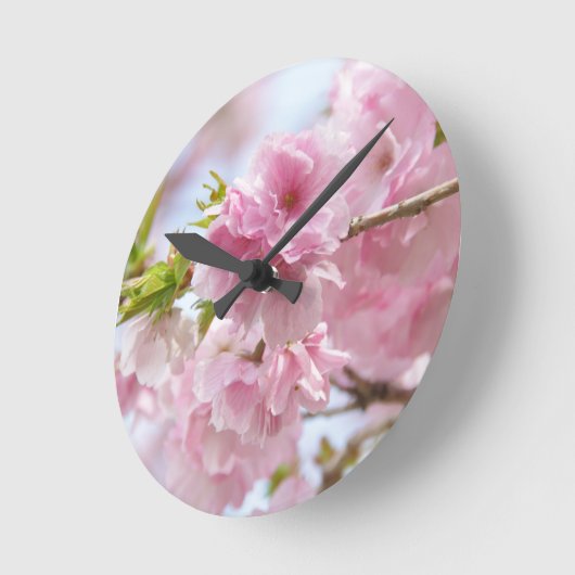Japanese cherry blossoms ronde klok (Hoek)