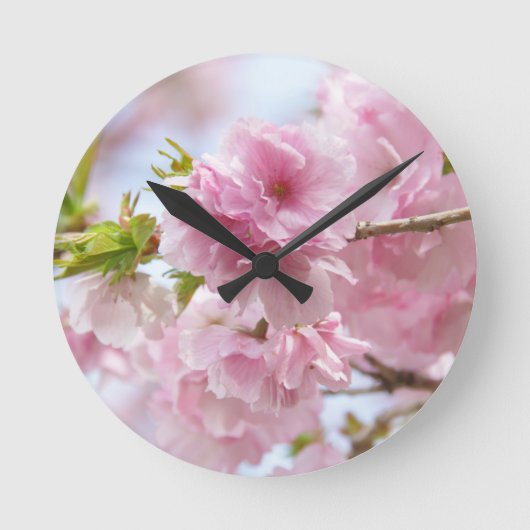Japanese cherry blossoms ronde klok (Voorkant)