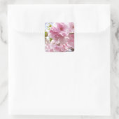 Japanese cherry blossoms vierkante sticker (Tas)