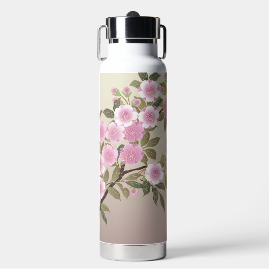 Japanese Cherry Blossoms Waterfles (Voorkant)