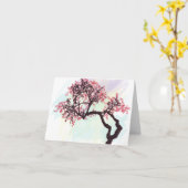 Japanese Cherry Tree Blossom Notecard Kaart (Gele Bloem)