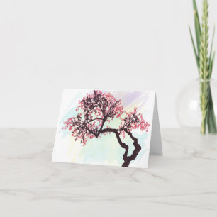 Japanese Cherry Tree Blossom Notecard Kaart