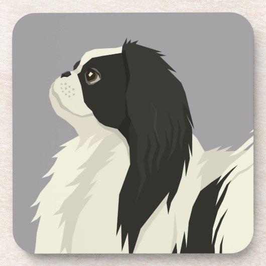 Japanese Chin Bier Onderzetter (Voorkant)