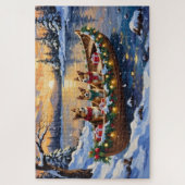 Japanese Chin Christmas Boat Holiday Legpuzzel (Verticaal)