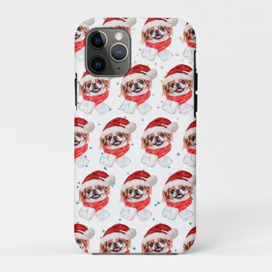 Japanese Chin Dog Breed Christmas Stars Case-Mate iPhone Case (Achterkant)