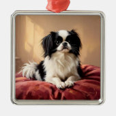 Japanese Chin Metalen Ornament (Voorkant)