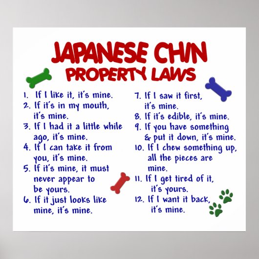 JAPANESE CHIN PL2 POSTER (Voorkant)