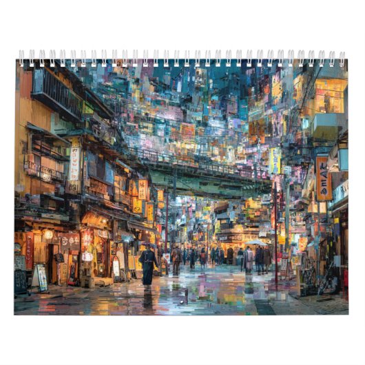 Japanese Cityscape | Tokyo Japan City Wall Kalender (Hoes)