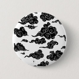 Japanese Cloud Pattern Aesthetic Ronde Button 5,7 Cm