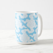 Japanese Clouds Stencil Ise Katagami Pattern Koffiemok (Voorkant rechts)