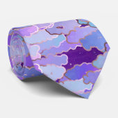 Japanese Clouds, Twilight, Violet and Deep Purple Stropdas (Opgerold)