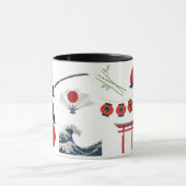 Japanese Coffee Mug, Kanji Mug, Japan Mug Mok (Midden)