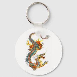 JAPANESE COLORED DRAGON SLEUTELHANGER