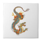 JAPANESE COLORED DRAGON TEGELTJE (Voorkant)