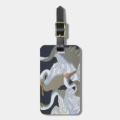 JAPANESE CRANE BAGAGELABEL (Voorkant verticaal)