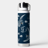 Japanese Crane Couple Waterfles (Achterkant)