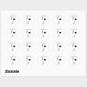 Japanese crane g5 ronde sticker (Vel)