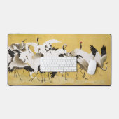 Japanese Cranes Vintage Bird Classic Bureaumat (Keyboard & Muis)