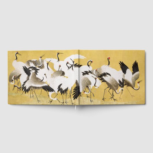 Japanese Cranes Vintage Bird Classic Gastenboek (Volledig)
