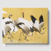 Japanese Cranes Vintage Bird Classic Gastenboek (Voorkant)