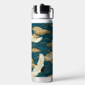 Japanese Cranes Waterfles (Achterkant)
