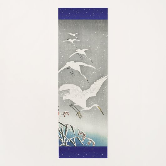 JAPANESE CRANES YOGA Mat (Voorkant)