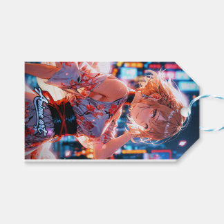 Japanese Cyberpunk Anime Girl Poster | Neon City Cadeaulabel