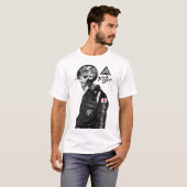 Japanese Cyberpunk Skullface Urban Style T-shirt (Voorkant volledig)