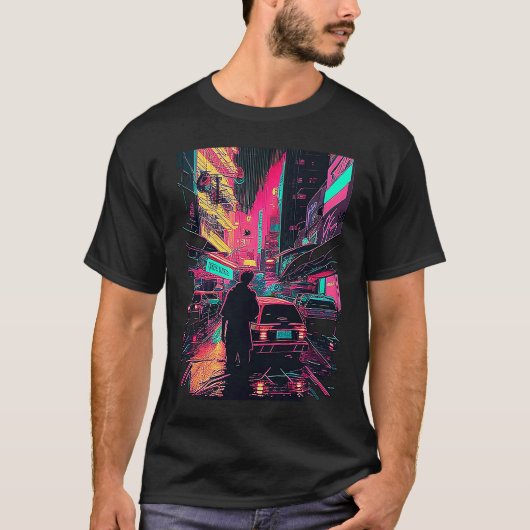 Japanese Cyberpunks Tokyo Streetwear Aesthetic Gra T-shirt (Voorkant)