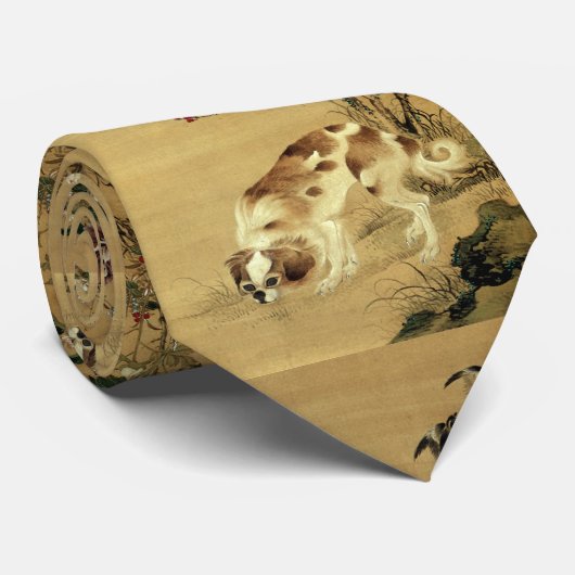 JAPANESE DOG ART stropdas (Opgerold)