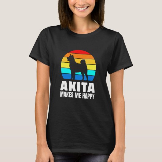 Japanese dog breed lovers Akita T-shirt (Voorkant)