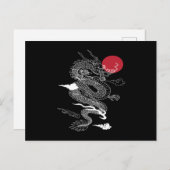 Japanese Dragon Asia Fantasy Briefkaart (Voorkant / Achterkant)