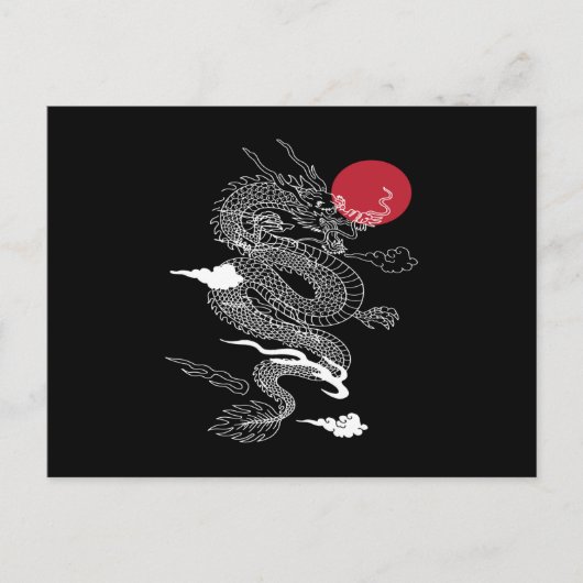 Japanese Dragon Asia Fantasy Briefkaart (Voorkant)
