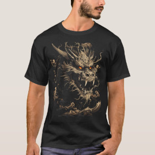 Japanese Dragon Japanese Art Graphic T - shirts vo