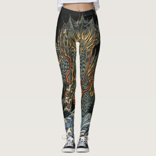JAPANESE DRAGON-Leggings Leggings