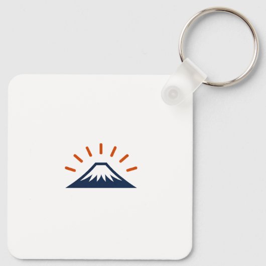 Japanese Dragon & Rising Sun Keychain (Achterkant)