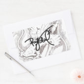 Japanese Dragon Series Rechthoekige Sticker (Envelop)