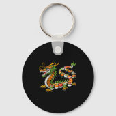 Japanese Dragon Sushi Funny Japanese Food Art Men  Sleutelhanger (Voorkant)
