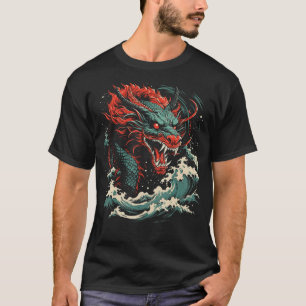 Japanese Dragon Tattoo Japanese Art Mythical Creat T-shirt