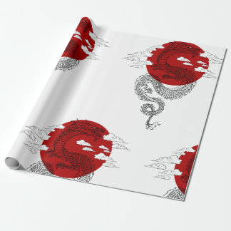 Japanese Dragon Wallpaper Cadeaupapier