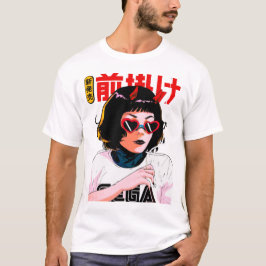 Japanese Evil Girl Urban Modern Vaporwave Style  T-shirt