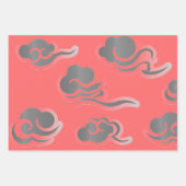 JAPANESE FALCON WOODBLOCK AFDRUKWEEKSCHERMEN INPAKPAPIER VEL (Voorkant 3)