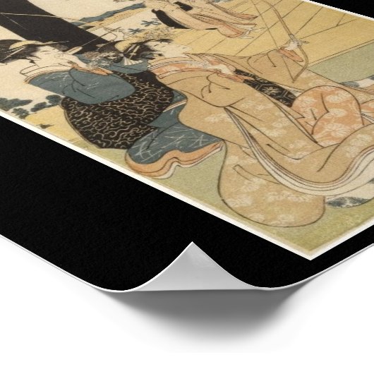 Japanese Females practicing archery c. 1798 Poster (Hoek)