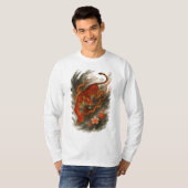 【Japanese Fire Tiger Long Sleeve T-Shirt】 T-shirt (Voorkant volledig)
