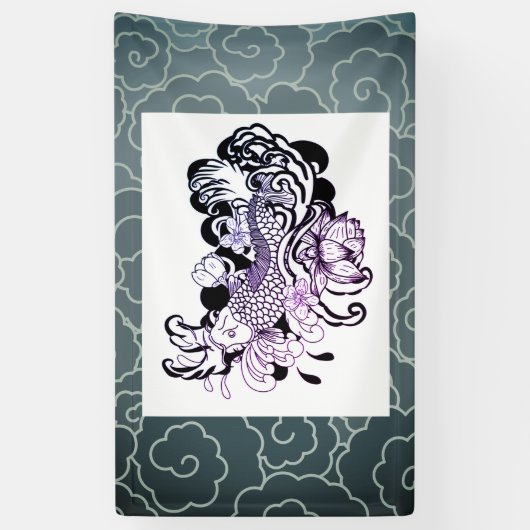 JAPANESE FISH Banner (Verticaal)