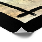 JAPANESE FLAG Antiek-achtige Art Poster (Hoek)