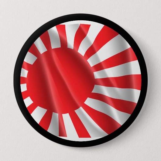 JAPANESE FLAG RONDE BUTTON 4,0 CM (Voorkant)