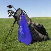 Japanese floral blue patterns golfhanddoek (Groen)